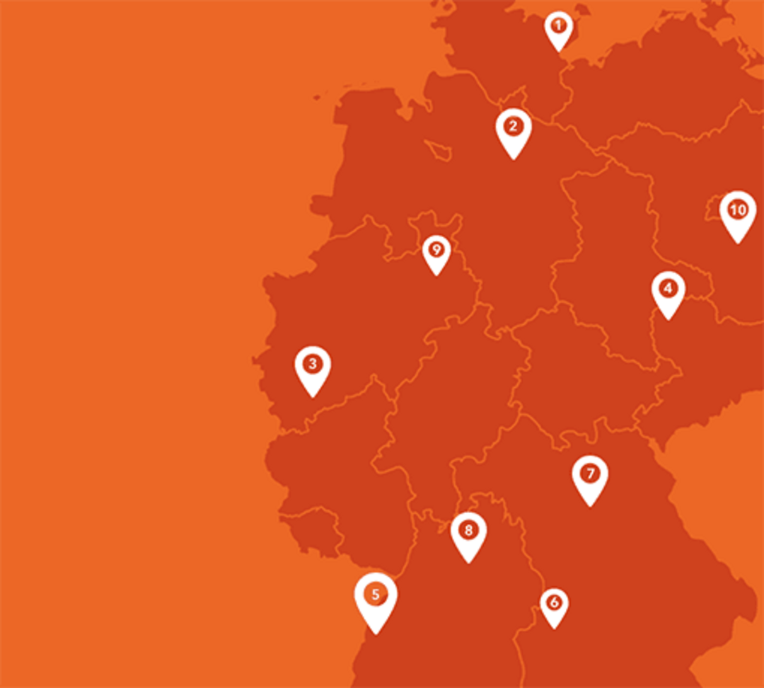 Umriss von Deutschland