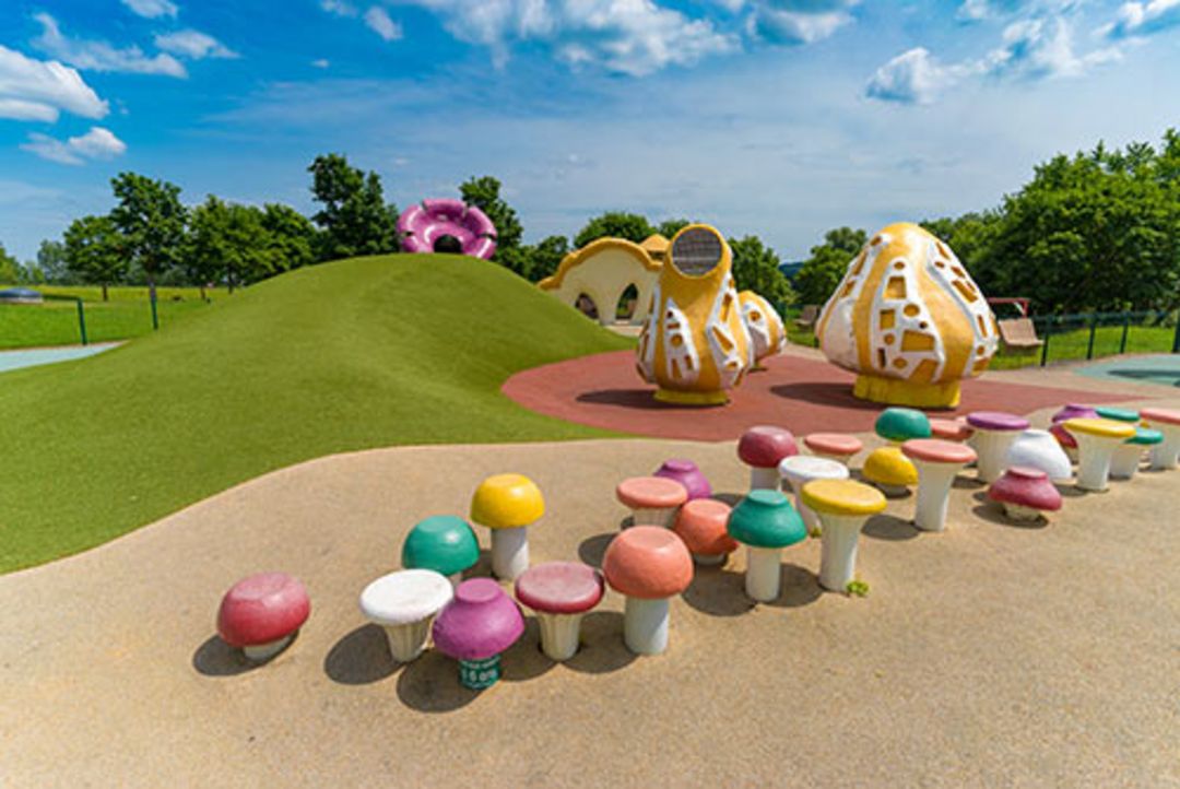 Aire de Jugy, Spielplatz in Frankreich an der A6